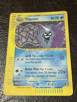 Cloyster 8/165 Expedition Holo Rare Cosmos WOTC Series Nintendo Pokemon Card - Image 1