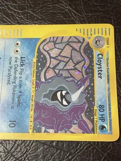 Cloyster 8/165 Expedition Holo Rare Cosmos WOTC Series Nintendo Pokemon Card - Image 2