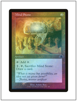 1x Mind Stone, Retro Frame Foil, Dominaria Remastered, Magic MTG NM - Image 1