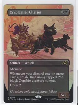 #306 2025 Aetherdrift Foil Cryptcaller Chariot Rare - Image 1