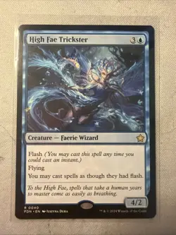 High Fae Trickster - Foil - NM - Foundations FDN - MTG R 0040 - Image 1
