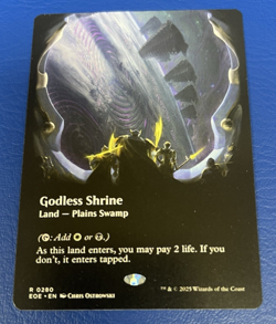 Godless Shrine (Borderless) - Edge of Eternities (EOE) (Near Mint) (Non-Foil) - Image 1