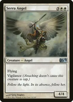 Serra Angel Magic 2010 Mtg Magic English EX - Image 1
