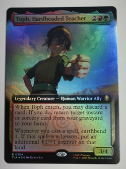 Toph, Hardheaded Teacher Foil Extended Art, Avatar The Last Airbender, MTG - Image 1