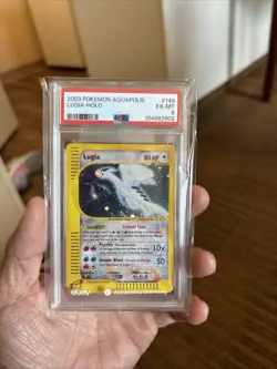 Pokemon Lugia Aquapolis Crystal Type Holo Rare #149 PSA 6 - Image 1