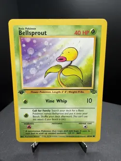 Pokemon TCG WOTC Jungle 1st Edition Bellsprout 49/64 Common Vintage LP - Image 1