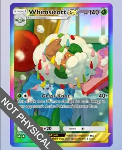Pokemon TCG POCKET - Whimsicott Rainbow Rare 2⭐, Mega-Rising, English - Image 1