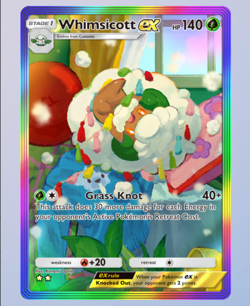Pokemon TCG POCKET - Whimsicott Rainbow Rare 2⭐, Mega-Rising, English - Image 3