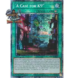 Yugioh! 1x "A Case for K9" JUSH-EN040 Starlight Rare 1st Ed NM - Image 1