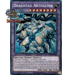 Yugioh! 1x Dracotail Arthalion JUSH-EN006 Collector's Rare 1st Ed NM - Image 1