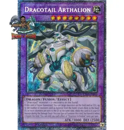 Yugioh! 1x Dracotail Arthalion JUSH-EN006 Starlight Rare 1st Ed NM - Image 1