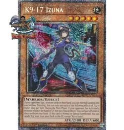 Yugioh! 1x K9-17 Izuna JUSH-EN031 Starlight Rare 1st Ed NM - Image 1