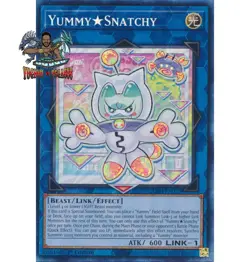 Yugioh! 1x Yummy Snatchy JUSH-EN022 Collector's Rare 1st Ed NM - Image 1