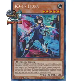 Yugioh! 1x K9-17 Izuna JUSH-EN031 Collector's Rare 1st Ed NM - Image 1