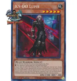 Yugioh! 1x K9-OO Lupis JUSH-EN034 Collector's Rare 1st Ed NM - Image 1