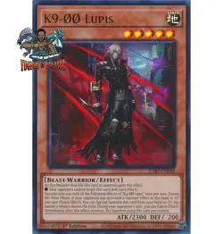 Yugioh! 1x K9-OO Lupis JUSH-EN034 Ultra Rare 1st Ed NM - Image 1