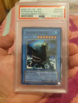 PSA 10 - YUGIOH - 2005 - TP7-EN003 - FORTRESS WHALE - SUPER RARE - Image 1
