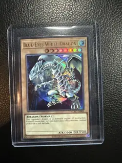Blue-Eyes White Dragon (Version 3) LCKC-EN001 Ultra Rare Yugioh Alt Art Mint - Image 1