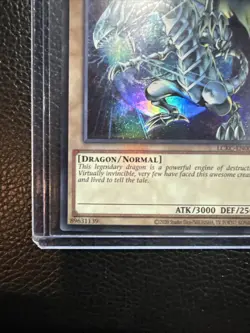 Blue-Eyes White Dragon (Version 3) LCKC-EN001 Ultra Rare Yugioh Alt Art Mint - Image 5