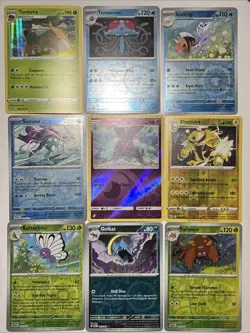 Reverse Holo Pokemon Card Lot - (9 cards) - Variety of sets/eras - Image 1