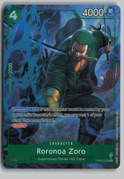 Roronoa Zoro PRB02-006 One Piece Card Game TCG English - Image 1