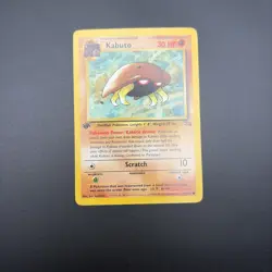 Pokemon TCG Kabuto Fossil 1st Edition Common Card 50/62 LP - Image 3