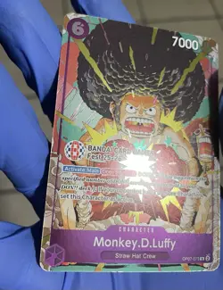 One Piece Monkey.D.Luffy BANDAI Card Games Fest 25-26 OP07-073 promo - Image 5