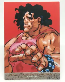 79 Hugo Street Fighter Ⅲ 2nd impact Card Dass Masters ALL CAPCOM WORLD 98 - Image 1