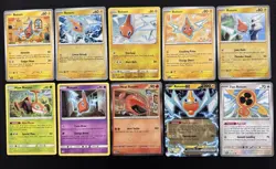 10x Rotom Mixed Card Set With Holos And EX Cute Pokemon Cards Rotom - Image 1