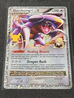 Garchomp C LV.X 145/147 Celebrations: Classic Collection Holo Pokemon Card Tcg - Image 1