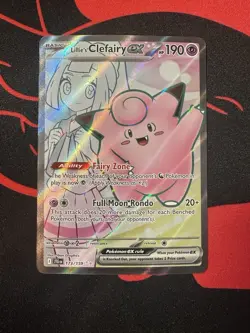 Lillie's Clefairy EX Holo Ultra Rare Card 173/159 SV09 Journey Together NM - Image 1