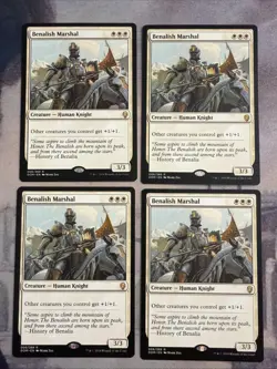4x Benalish Marshal- Dominaria- NM- Mtg Magic The Gathering Cards- Playset - Image 1