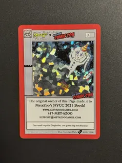 MetaZoo x New York Comic Con NYCC 2021 Exclusive Holo Promo Card 4288/5000 - Image 1
