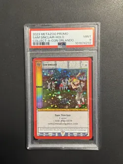 MetaZoo SAM SINCLAIR Collect-A-Con Orlando Florida 2023 Promo Card PSA 9 MINT - Image 1