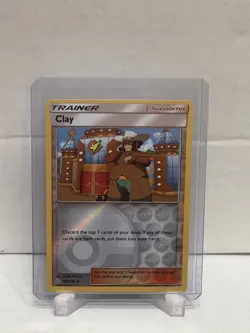 2019 Pokemon Card Clay Trainer Card #188/236 Reverse Holo - Image 1
