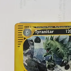 Pokemon-Tyranitar-RARE HOLO-66/165,Reverse Holo Card, Expedition Set - Image 2