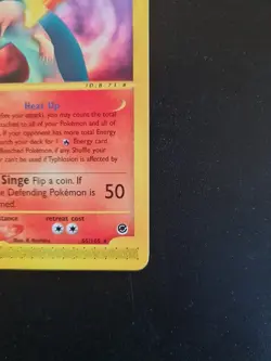 Lotto Carte Pokemon Typhlosion Expedition 65/165 Non Holo Rare Card Vintage Exc - Image 5