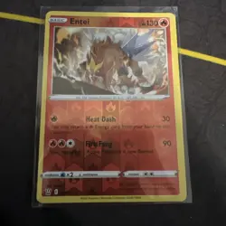 Entei 020/163 Battle Styles Reverse Holo Rare Pokemon Card NM - Image 1