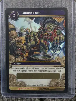 World of Warcraft TCG Landro’s Gift Unused Loot Card Spectral Tiger Mount Chance - Image 1