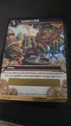 World of Warcraft TCG Landro’s Gift Unused Loot Card Spectral Tiger Mount Chance - Image 3
