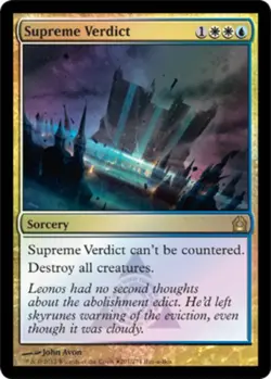 1 x Supreme Verdict - Foil - Buy-a-Box Promo - Return to Ravnica - Light Play - - Image 1