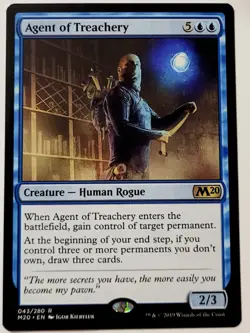 MTG Agent of Treachery - Core Set 2020 NM - Image 1