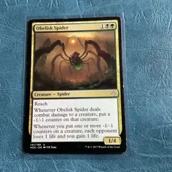 Obelisk Spider Hour of Devastation Regular LP MTG - Image 1