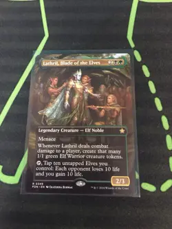 MTG Magic The Gathering Lathril, Blade Of The Elves Borderless Elf Commander - Image 1