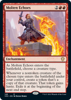 1x Molten Echoes NM-Mint, English Commander: Innistrad: Crimson Vow MTG Magic - Image 1