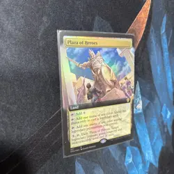 Mtg FOIL Plaza of Heroes (Extended Art) - Dominaria United + Bonus Foils - Image 2