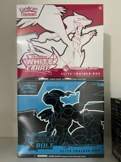 Pokemon Center Black Bolt & White Flare Elite Trainer Box ETB Set * In Hand - Image 1