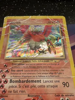 Carte Pokemon Ho-oh Holo Wizards Neo Revelation 7/64 Francais Vf Fr - Image 4