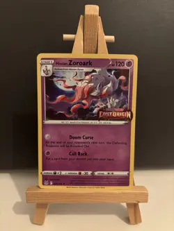 Pokemon TCG Hisuian Zoroark 076/196 Lost Origin Stamped Promo Card - Image 1