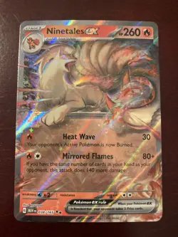 Ninetales ex 038/165 SV: Scarlet & Violet 151 Holo Double Rare Pokemon TCG Card - Image 1